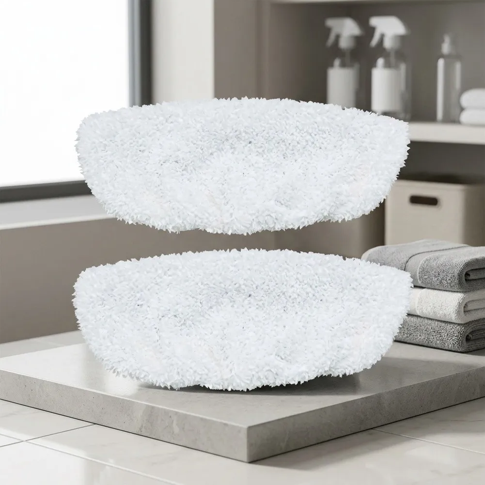 2Pack White Mop Pads Replacement For Bissell 1252 1606670 1543 1652 1132M 1530 Floor Washer Cleaning Sweeping Parts