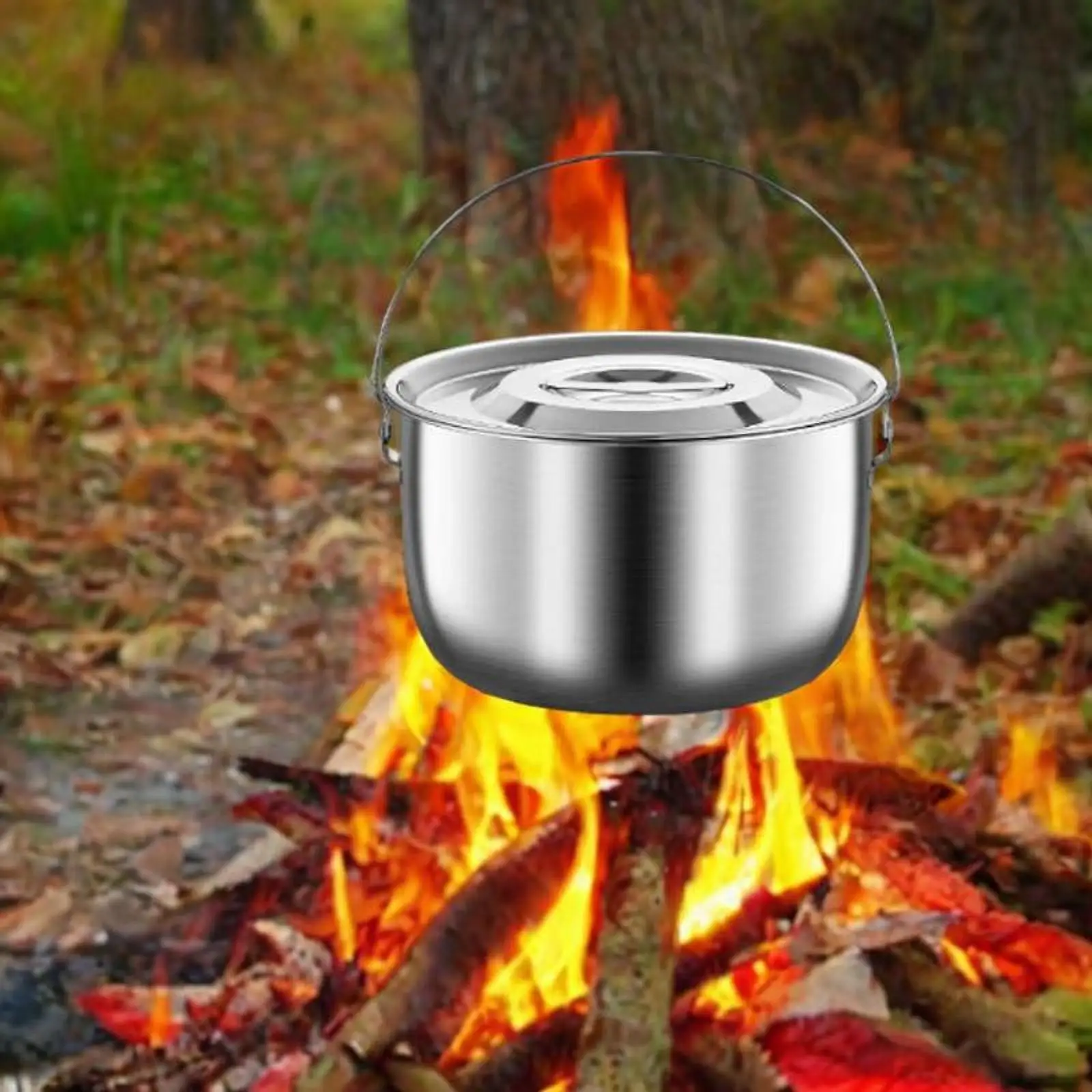 Cooking Pot Multipurpose Soup Pot Camping Pot for Cooking Commercial Camping