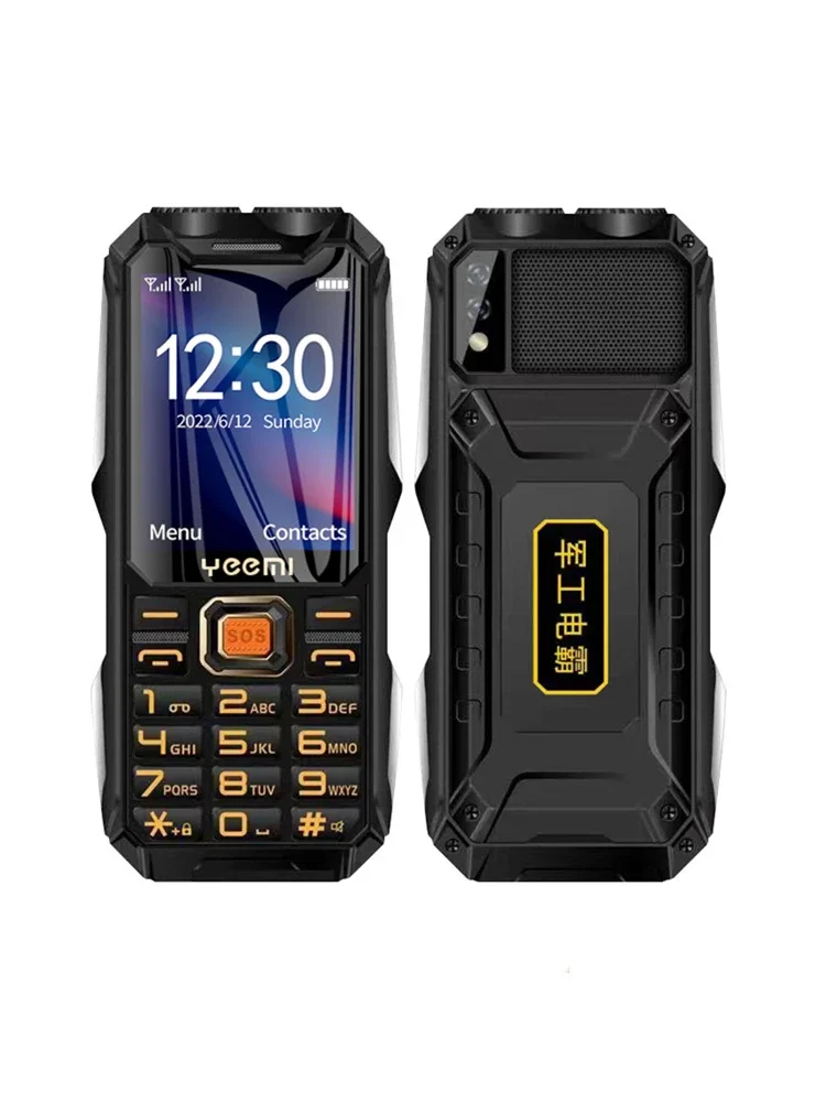 YEEMI-Q8-GSM-2G-odporny-telefon-mobilny-z-dużą-baterią-dwoma-latarkami-ekranem-HD-2,6-calowym-dwoma-slotami-SIM-dużymi-przyciskami-funkcją-SOS — 2