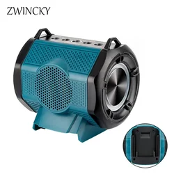 Portable Bluetooth Speaker For Bosch 18V Lithium Battery Player Loudspeaker Amplifier With USB Type-C port charge for Camping