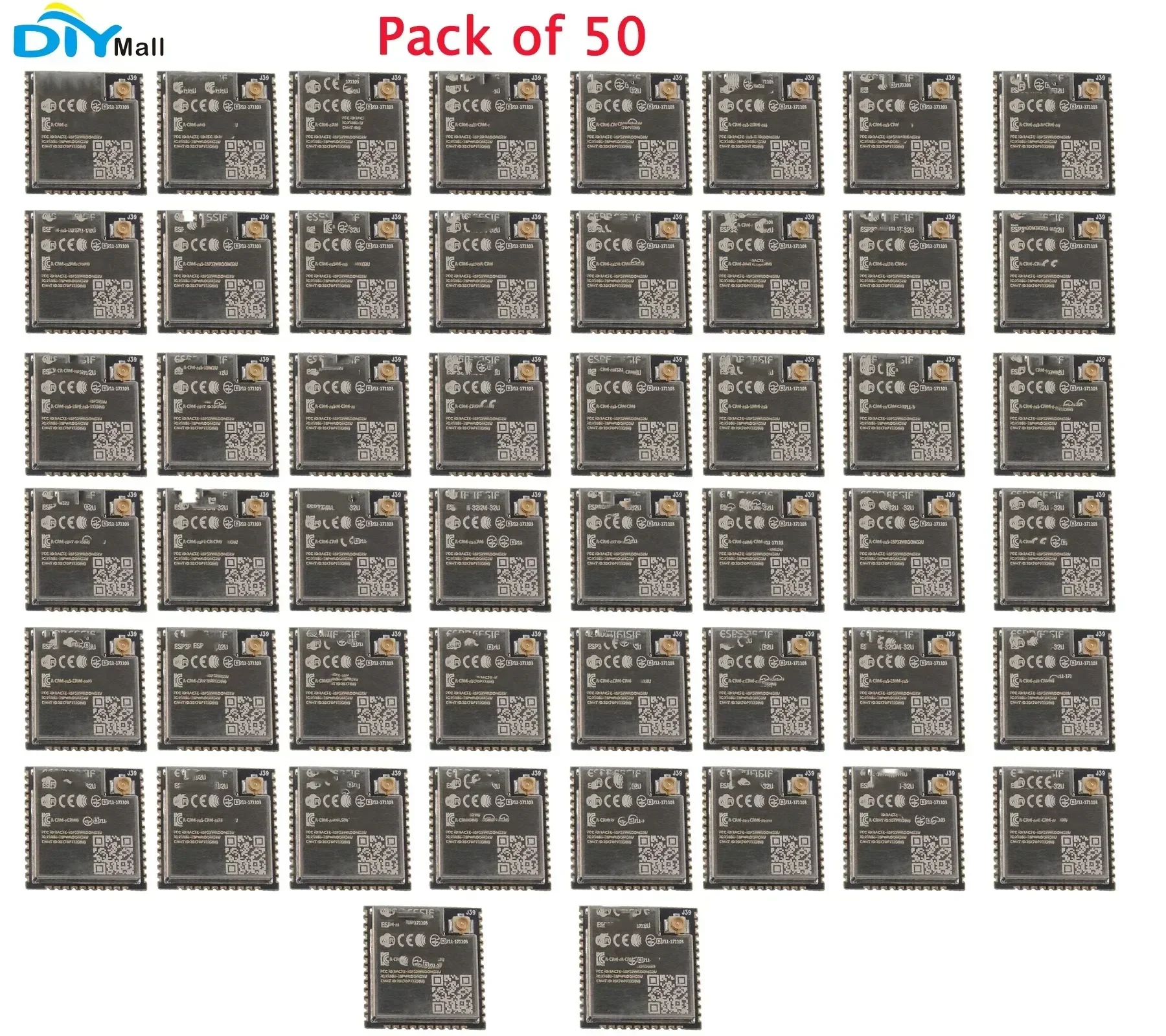 50Pcs/Lot ESP32-32U WiFi+BT+BLE Module Onboard Antenna/U.FL Connector 4MB Flash Original
