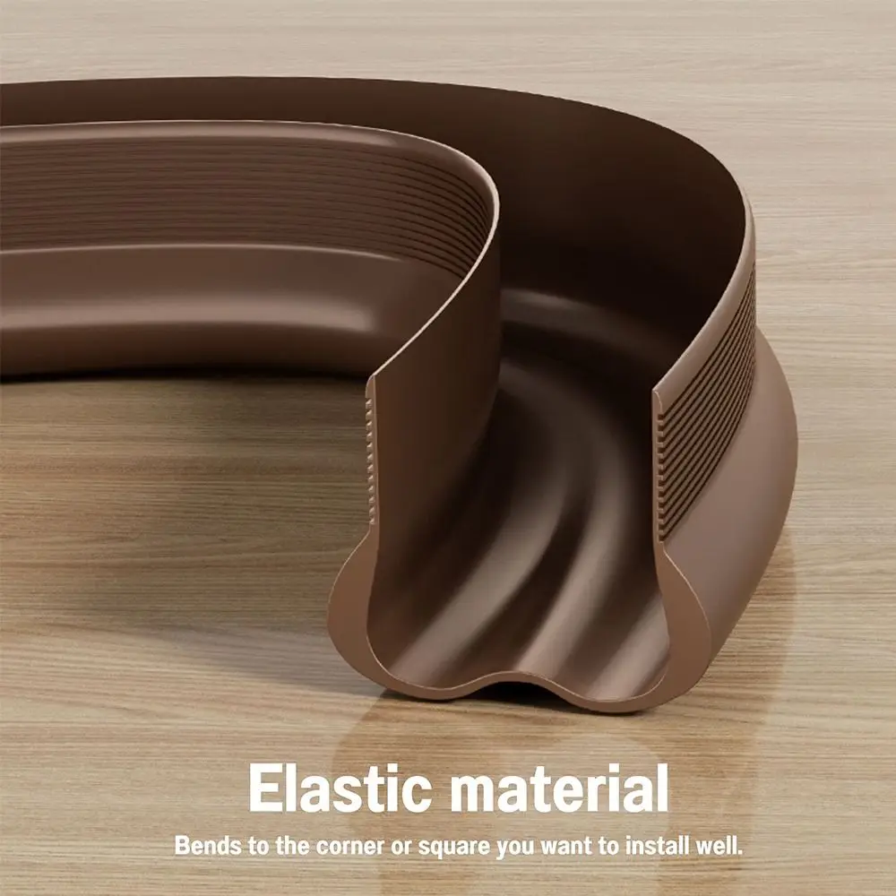 

93CM Length Sealing Strip Under Door Adhesive Sweep Flexible PVC Door Crack Insulation Strip Noise Insulation Under Door Desig