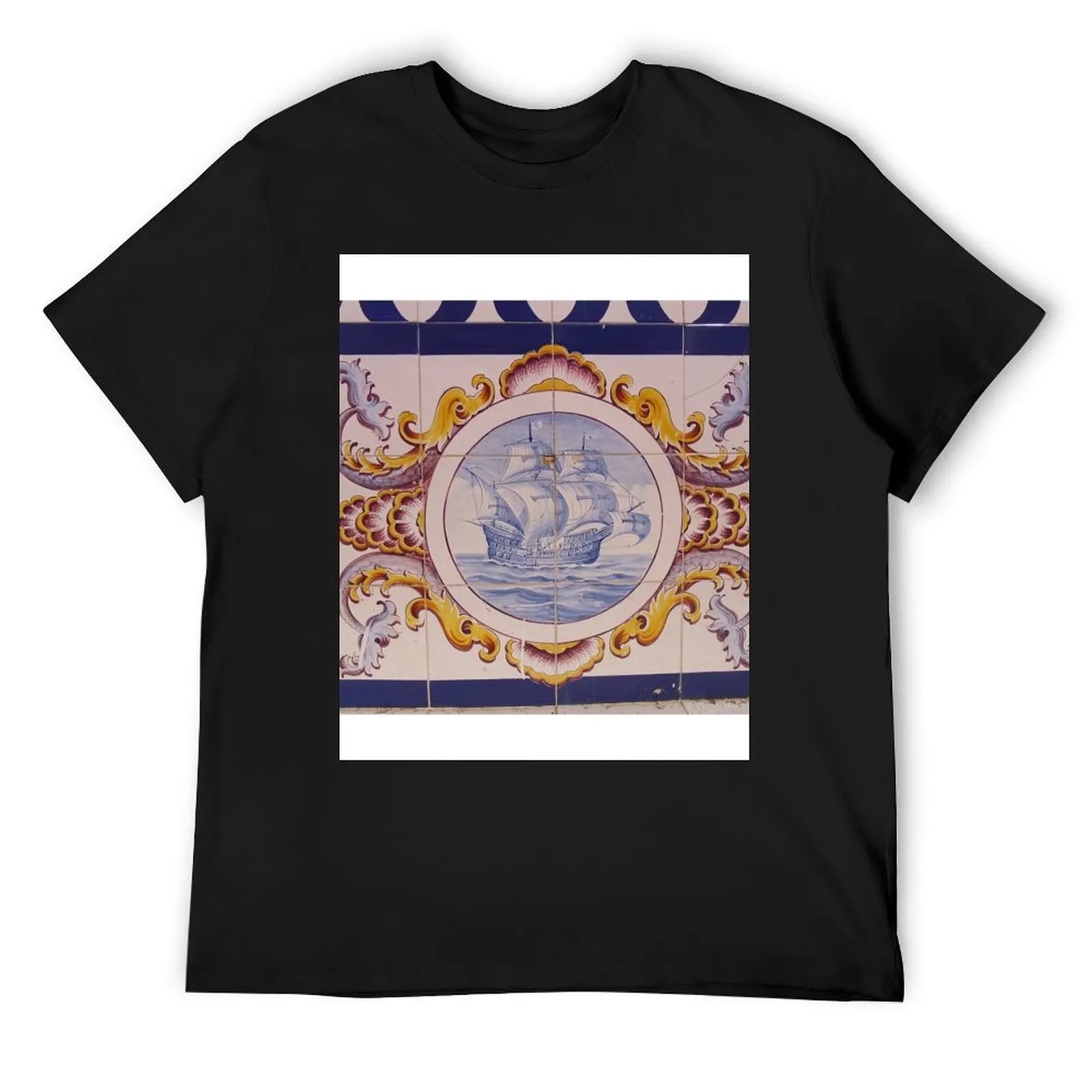 

Azulejo Ilha da Culatra T-Shirt street wear shirts graphic tees sports fans mens graphic t-shirts funny
