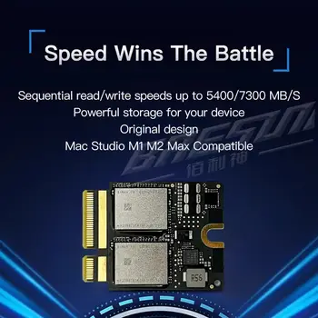 Sada SSD disku Mac Studio Interní 8TB 2TB 4TB Vysokorychlostní 7300M/s Kompatibilní rozšíření úložiště Náhrada Upgrade řešení 10 nejlepší prodej 8TB M2 SSD - №5
