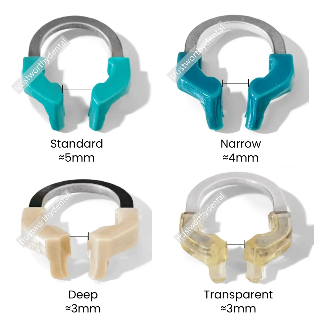 Dental Metal Matrices Clamp Sectional Matrix V3 System Ni-Ti Retaining Rings Contoured Bands Universal Narrow Deep Fits Palodent