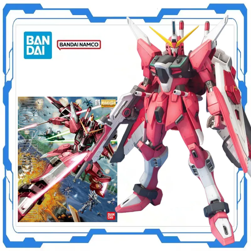 

Bandai Assembly Model Genuine Gundam MG 1/100 Infinite Justice Gundam Kits Action Figure Toys Gifts Decoration Desktop Model