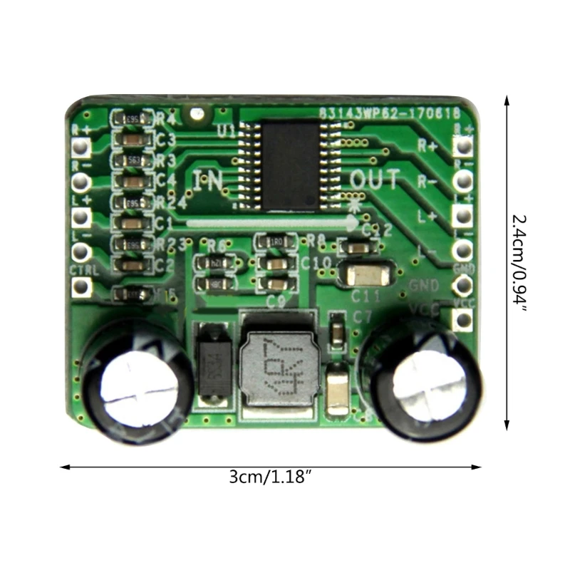 DC2.5-5.5V HT8698 2x5W Channel D Digital Stereo Power Amplifier Board