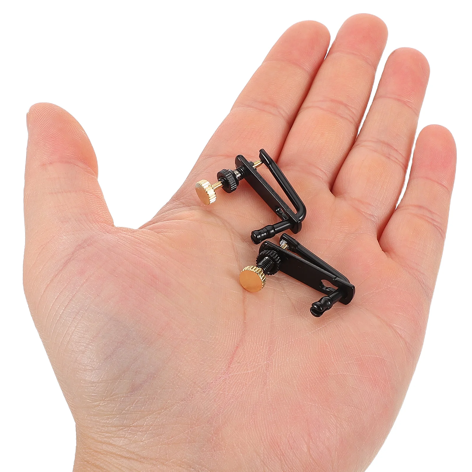 

2 Pcs Violin Trimmer Fine Tuners Metal Musical Tuning Tools Accessory Adjuster Fine-tuning
