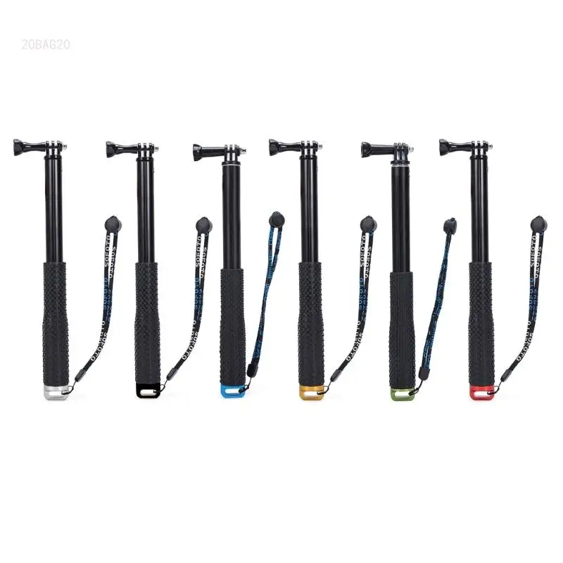 

Телескопическая палка для селфи из алюминиевого сплава, 19-дюймовые выдвижные палки для экшн-камер