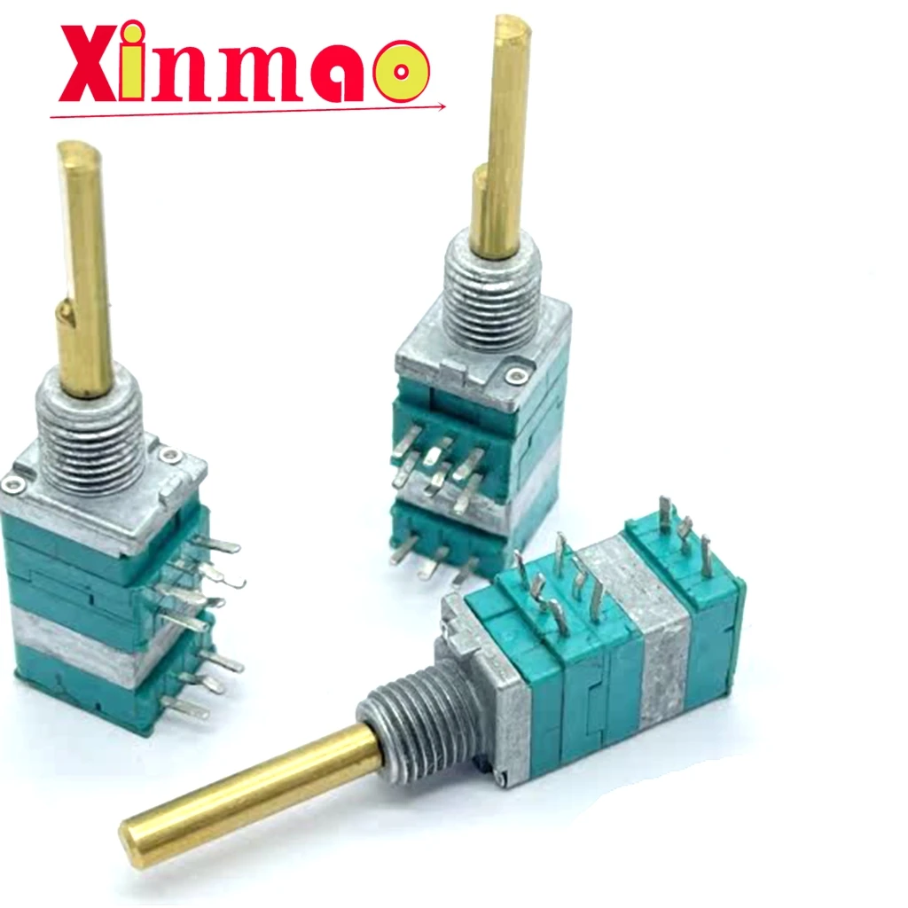 Alps RK09 precision triple potentiometer B50K × 3 axis length 25mm with center positioning