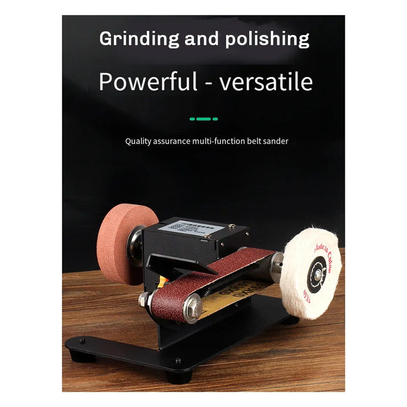N08R 250W 775 Mini Belt Sander Electric Bench Grinder Sanding Machine 7 Speed Small Grinder Sharpener For Woodworking US Plug