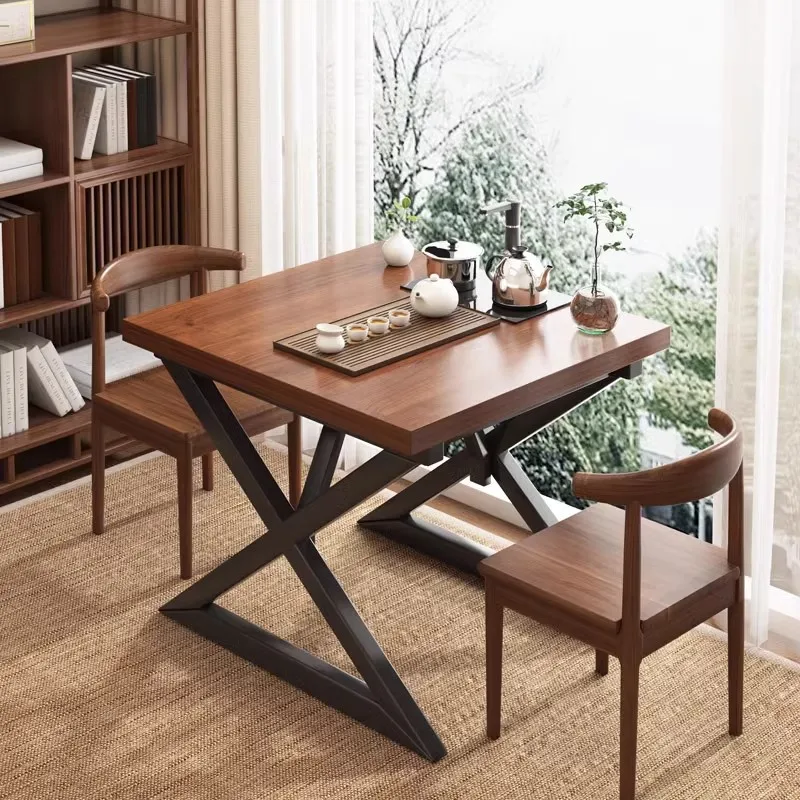 

Комбинация чайного столика и стула на балконе, небольшой бытовой чайный столик для гостиной, пивоварение, большая доска, чайный столик, офисный чайный столик