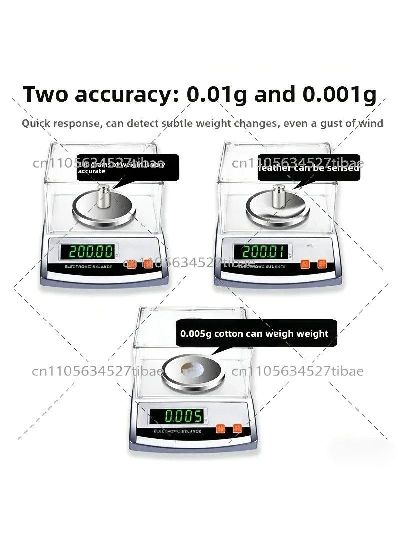 Digital Precision Balance Scale 0.01g Gram Weight Sampler with Circle Cutter for Fabric Paper Weighing Tool view 4