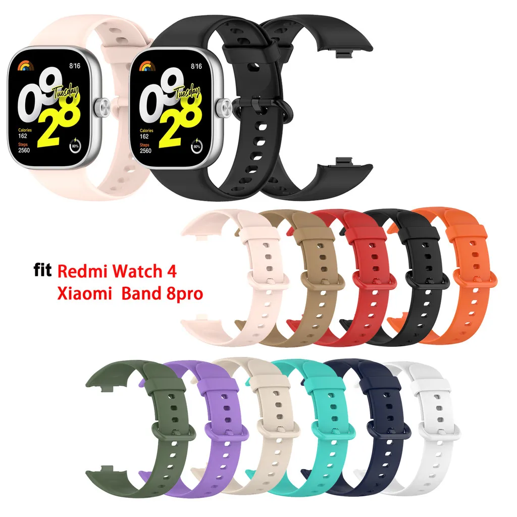 

Silicone Strap For Redmi Watch 4 5 Watch4 Watch5/Xiaomi Band 8 9 Pro miband 8pro Soft Wrist Smart Band