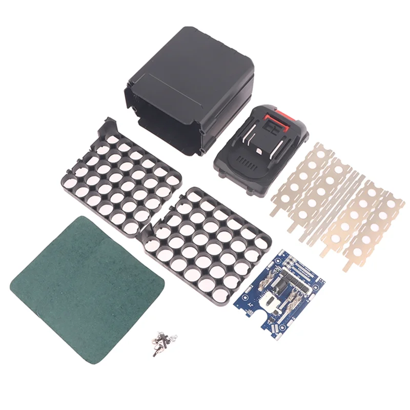 B68C For Li- Battery Housing Compatible 30 Cell 18650 Lithium Battery Shell PCB Charging Protection Circuit Board Box