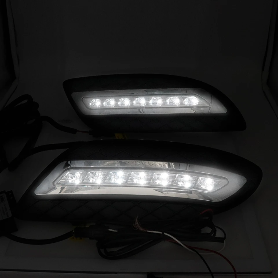 LED Day time Running Light DRL Fog Lamp Decoration For BENZ viano 2011 2012 2013 2014 High Quality