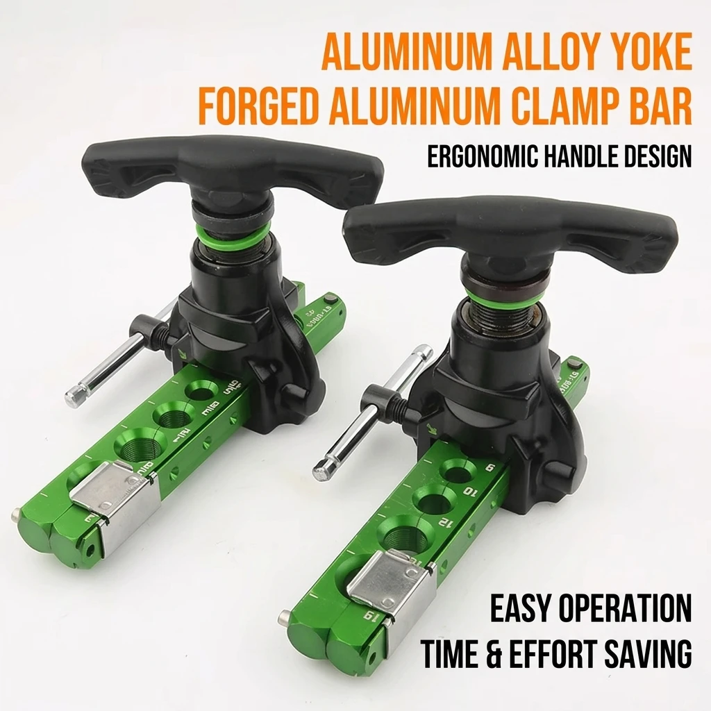 YGTITAN HVAC Flaring Tool Kit, Eccentric Cone Tubing Expander for Copper Pipe, 3/4-1/4 SAE, Aluminum
