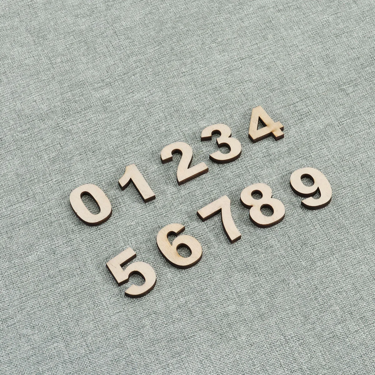 

Wood Craft Number Set 10 Self-Adhesive Wooden Number Prop Decoration Perfect for Photography Party Home Wall