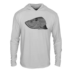 Summer Men's Performance Long Sleeve Hoodie Fishing Wear Camisa De Pesca Breathable Fishing Tops Uv Protection Sea Fishing Shirt