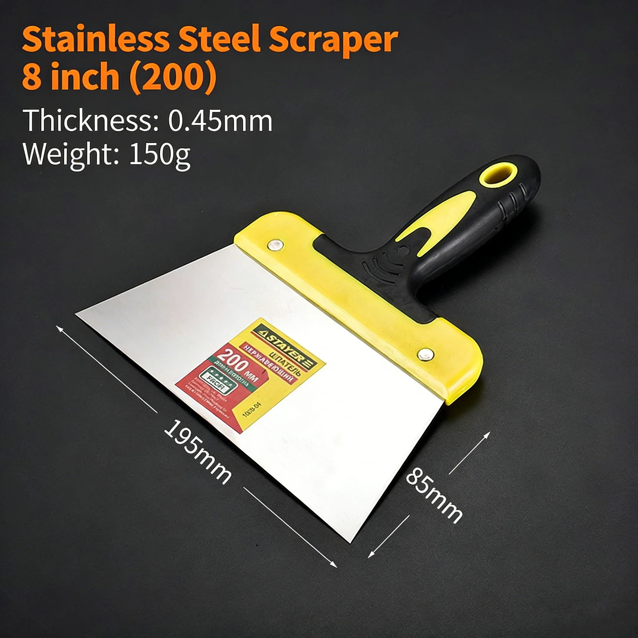 Stainless Steel Dough Scraper Pizza knife cake scraper confectionery kitchen baking accessories Coating Spatula for Chocolate