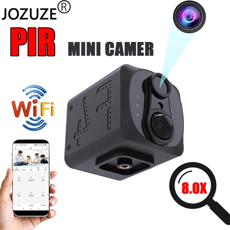 

JOZUZE 2026 New Pir Mini Camera Indoor Night Vision Surveillance Security Monitoring Rechargeable Ultra-Long Standby Home Cam