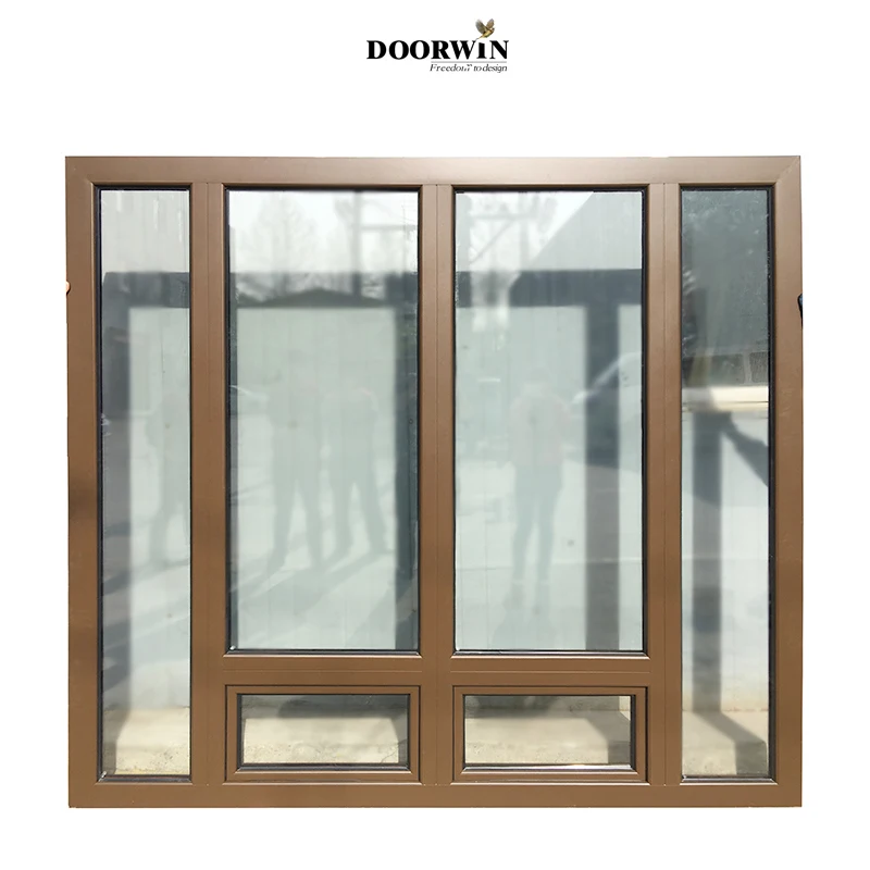 Factory Directly Supply French Casement Window Florida Wood European Style Replacement Wood Glass Window