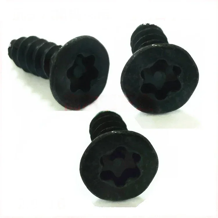 

xqRBojbm 100 шт. M2,9x8 мм-25 мм углеродистая сталь с плоской головкой, шестиугольная слива с потайной головкой, сливовый шесть звезд, саморез с защитой от полки