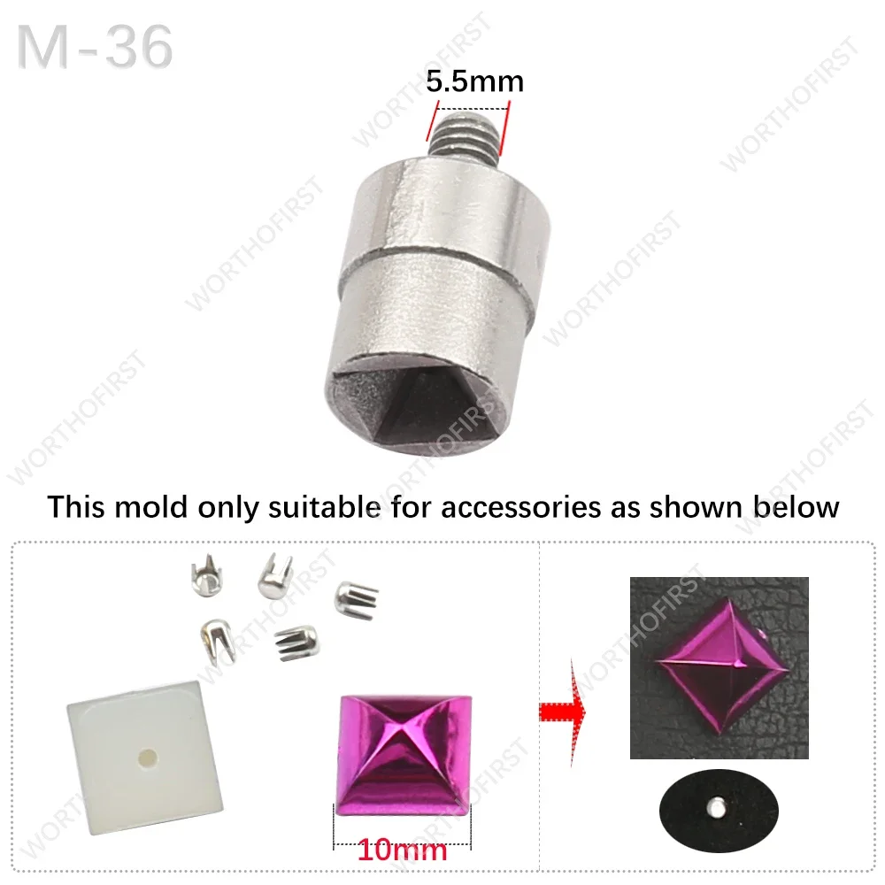 Metal Mold for Fixing Pearl Rivet Accessories without Machines Rivets Beads for Clothing Bags Hats DIY Decoration