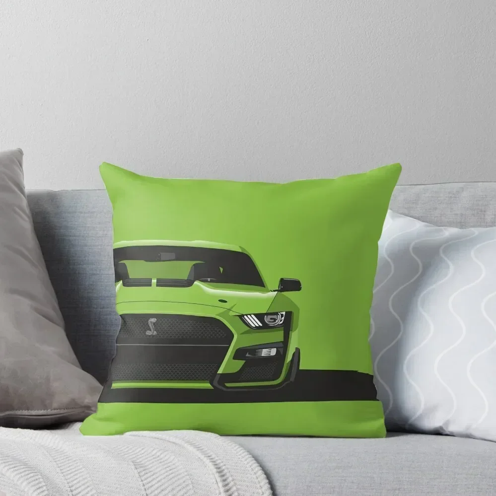 Shelby GT 500 Grabber Lime Throw Pillow Sofa Cover Pillow Decor pillow