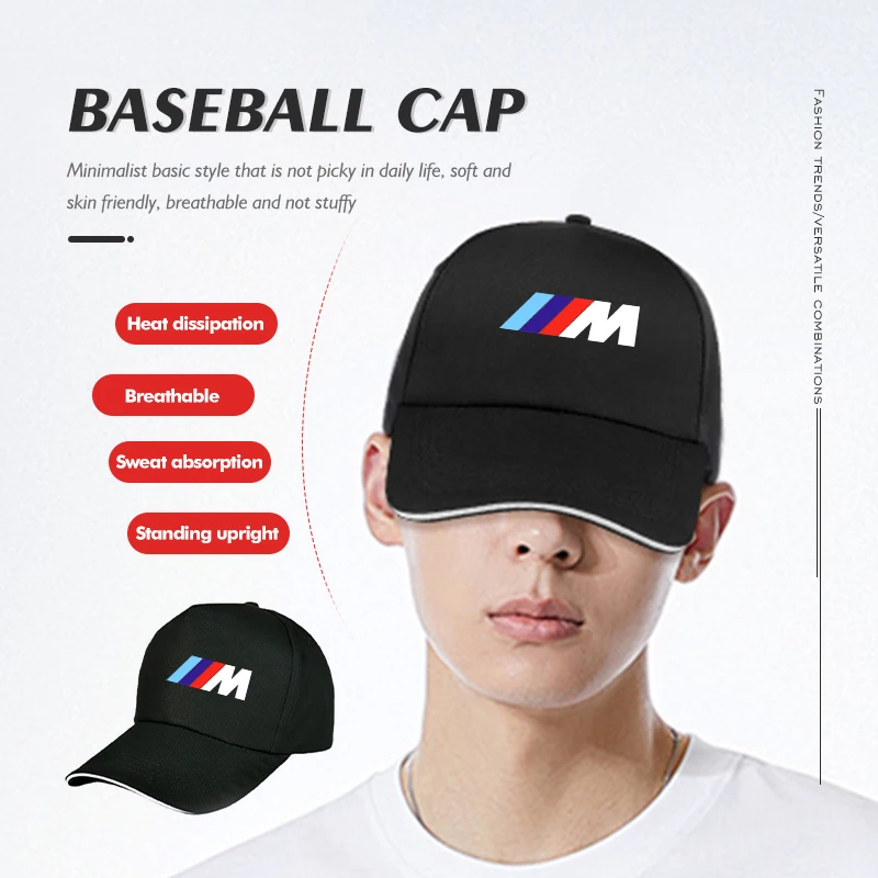 Car Snap Back Cap Female Male Visors Sun Unisex Adjustable Hat For BMW X1 X2 X3 X4 X5 X6 X7 G20 G30 6GT E46 E90 E60 F10 E39