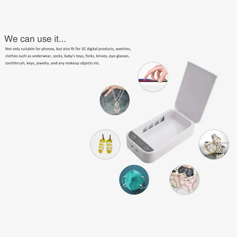 Mobile Phone Disinfector Convenient Multifunctional Ultraviolet Disinfection Box One Click Disinfection Strong Sterilization