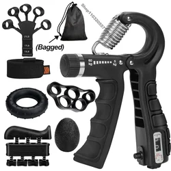 5-60Kg Adjustable Finger and Forearm Strengthening Kit - Improve Grip Strength and Flexibility with Resistance Hand Grippers