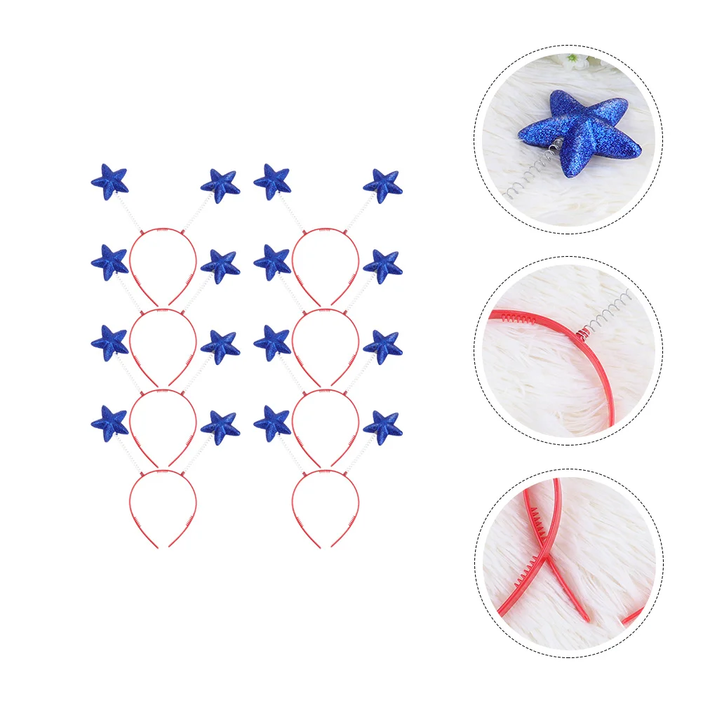 

8 Pcs Pentagram Headband Headpiece Girls Hair Accessories Headgear Headbands Star for Baby
