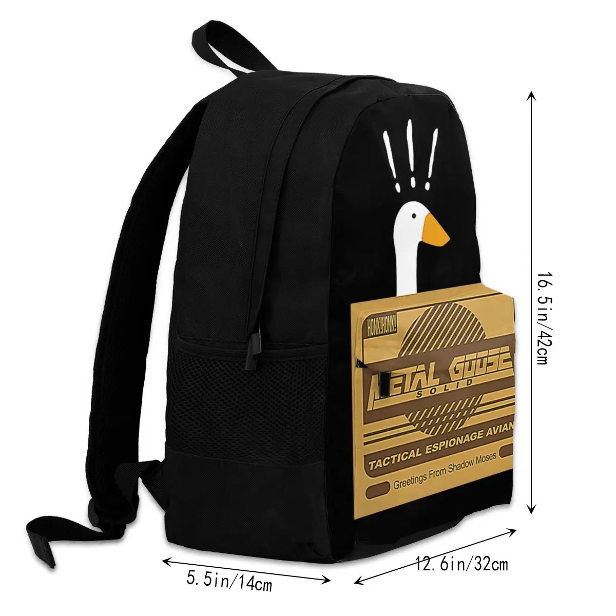 Untitled Stealth Game Backpacks untitled goose game honk humor animal Jogging Youth Soft Backpack Pretty Polyester Bags