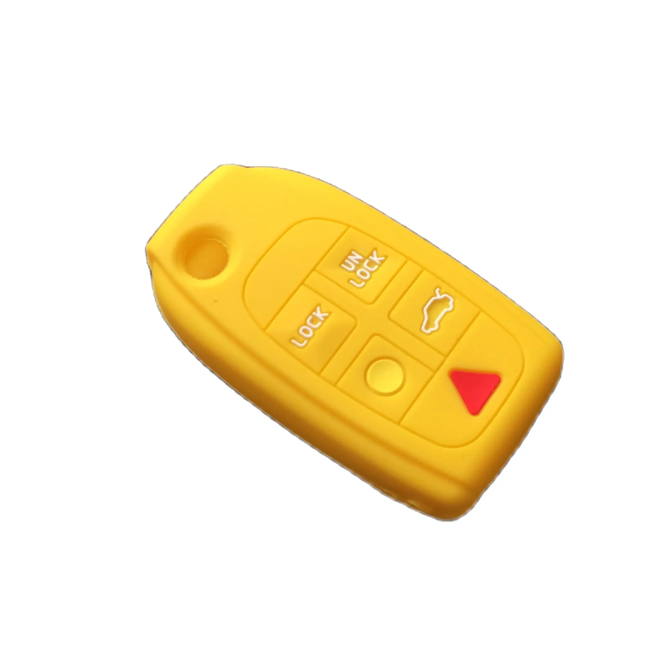 Silicone Rubber car Key Case Cover for Volvo S80 S60 V70 XC70 XC90 D05 Folding Flip Remote 5 button key