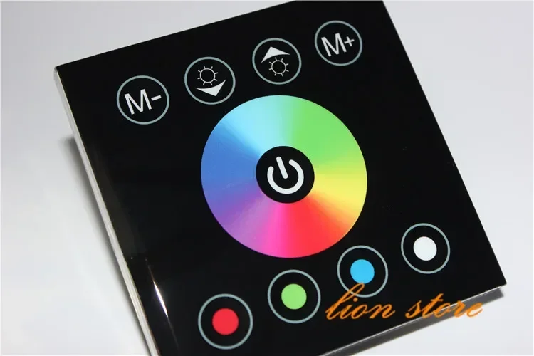 1 stücke RGBW 12 V 24 V 16A 4 Kanäle LED Touch Panel Controller Dimmer Wand Schalter Ring für LED oder Streifen