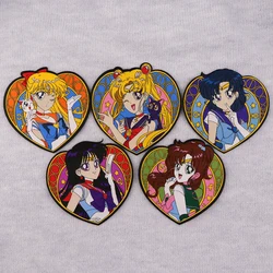 Cute Anime Girls Embroidery Patch Japanese Manga Iron On Patches For Clothing Thermoadhesive Patches On Clothes DIY Sew Badges