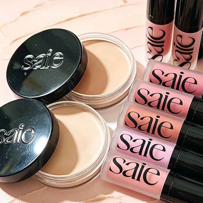Saie Texture Moisturizing Easy To Push Away Liquid Blusher Luster Natural Liquid High Gloss Gel Facial Contour Cream Cosmetics