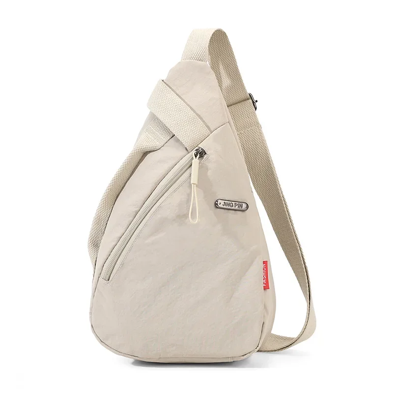 

Nylon Zipper 2025 Hot Selling Waist Packs Solid Color Versatile Casual Chest Bag Soft Neutral Style Designer Crossbody Bag