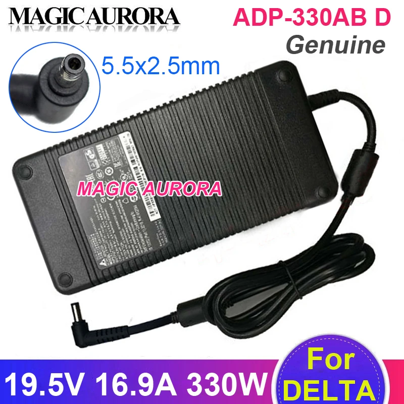 Delta-carregador Adaptador para Laptop Fonte de Alimentação Genuína Adp330ab d 330w Msi X10ti 19.5v 16.9a Adp230cb b 5.5×2.5 mm Adp-230ec