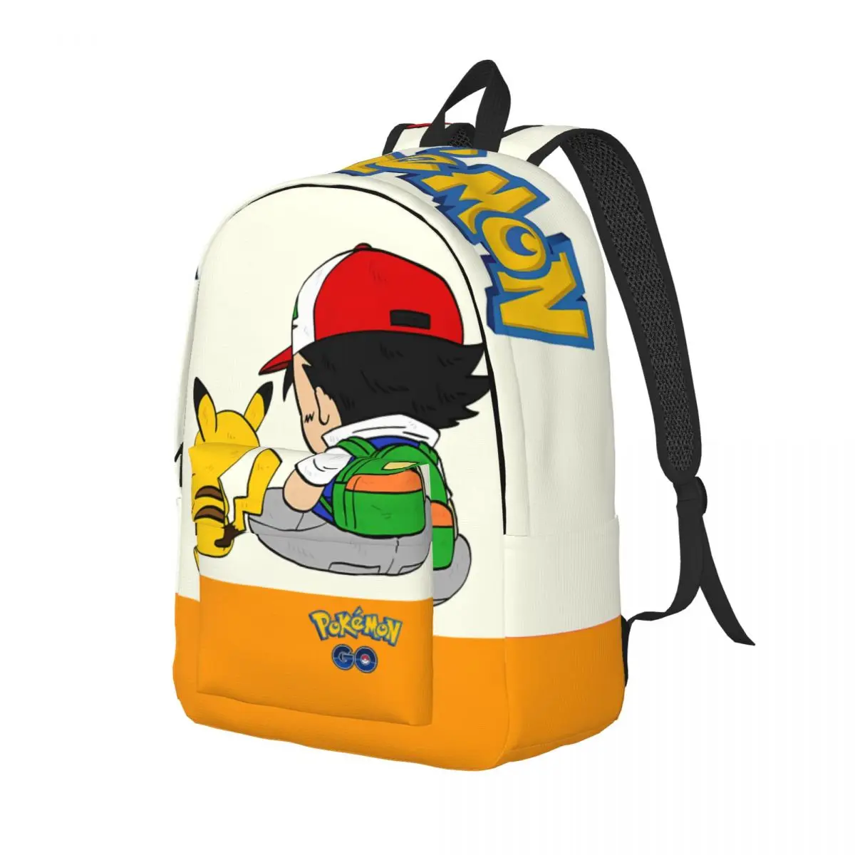 Pokemon Boy And Pet Monster Sticker Handbag Pocket Monster Pikachu Teenager Personalised Weekend Picnic Back To School Gift