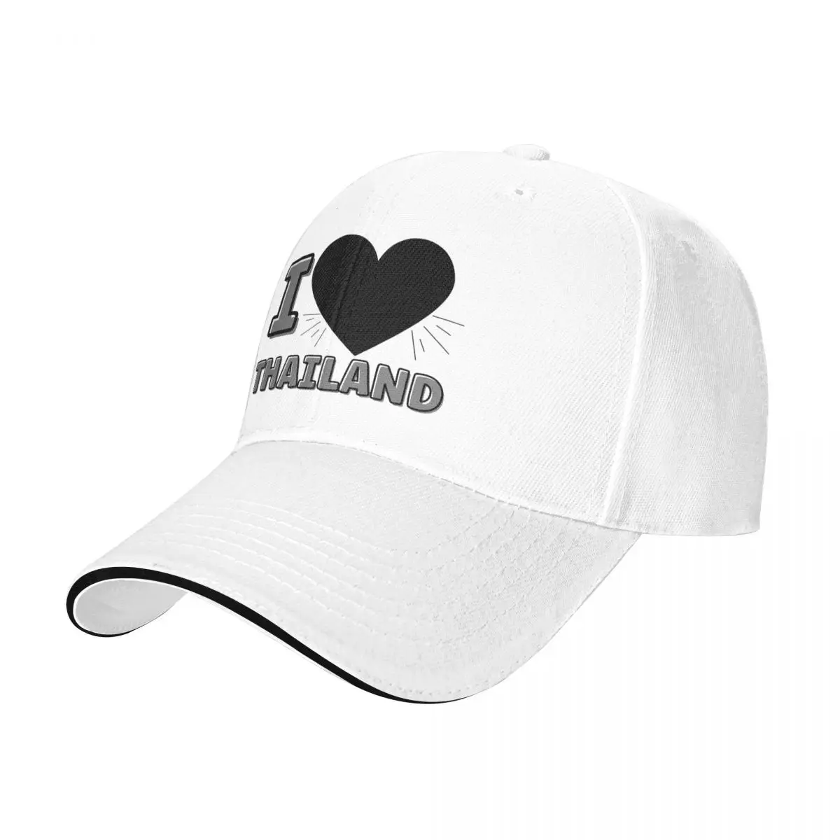 I Love Thailand Baseball Caps Snapback Baseball Hats Breathable Casual Casquette Outdoor Unisex