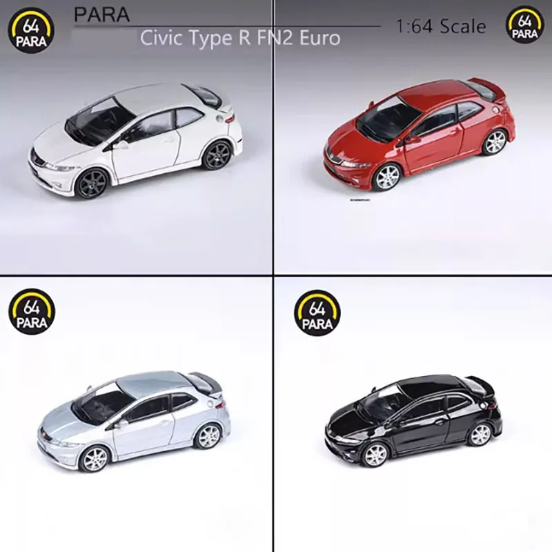 Figurine Honda Civic Type R FD2 Argentée - Échelle 1/64 - Alliage - Marque DCT - Neuf