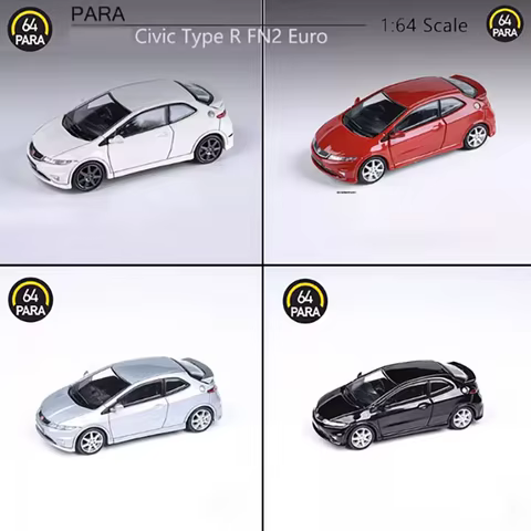 Diecast Alloy 1:64 Scale Civic Type R FN2 Car Model Adult Classic Collection Display Decoration Gift Souvenir