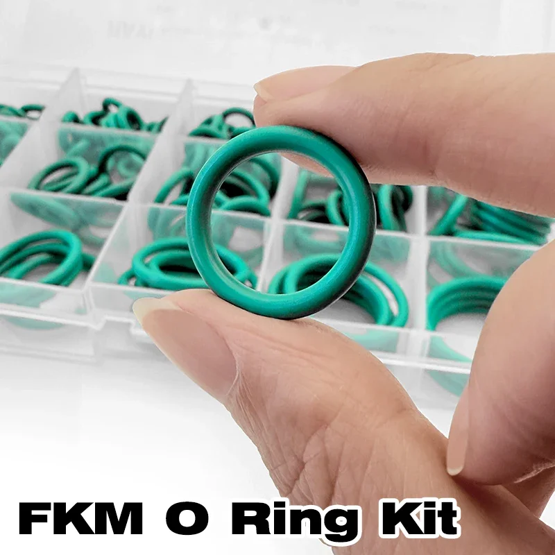 Durable Green FKM Fluororubber Gasket Rings CS2.65mm Oil Chemical Resistant Sealing O Rings Motorcycle Engine Oil Seal