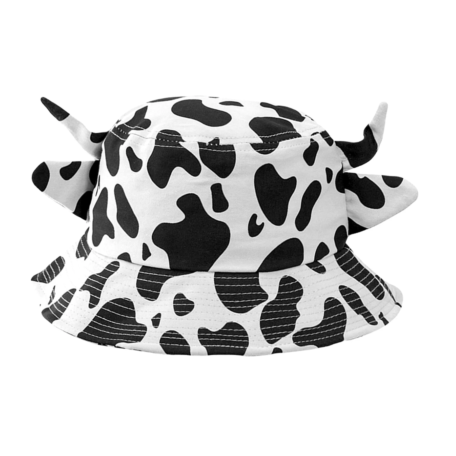 

1Pcs Cow Prints Fisherman Bucket Hat Cotton Summer Sunshade Beach Anti-Uv Cap Comfortable Breathable Stylish Fisherman Hat