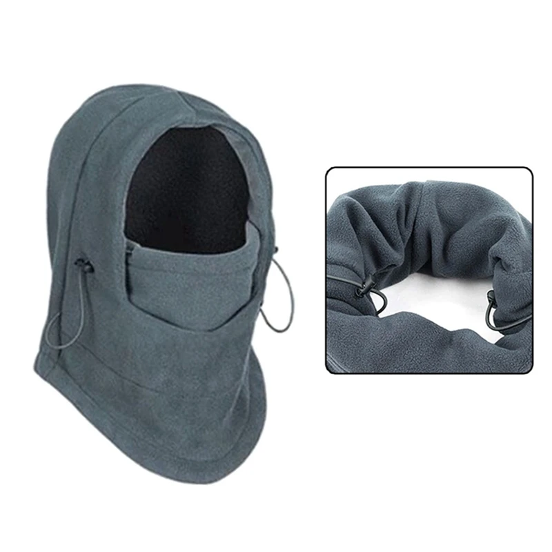 2023 New Fashion Warm Cap Winter Men Women Hats Waterproof Thermal Fleece Balaclava Hat Hooded Neck Warmer Hiking Scarves Hats