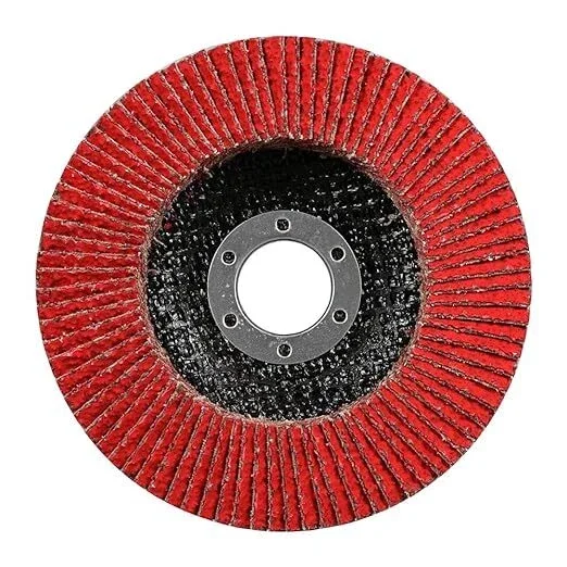 In Stock Red Ceramic Flap Discs 4.5 Inch 40 Grit T29 7/8