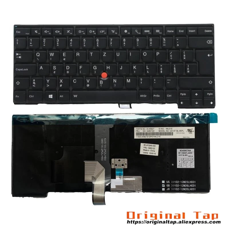 

SK Slovakian Backlit Keyboard for Lenovo Thinkpad T440 T440s T431s T440p T450 T450s T460 04X0125 00HW861 01AX334 04X0163