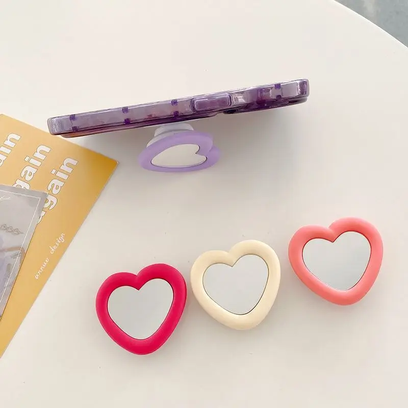 Japanse en Koreaanse Liefde Luie Telefoon Spiegel Airbag Stand Desktop Draagbare Opvouwbare Telescopische Universele Luie Stand Vrouw